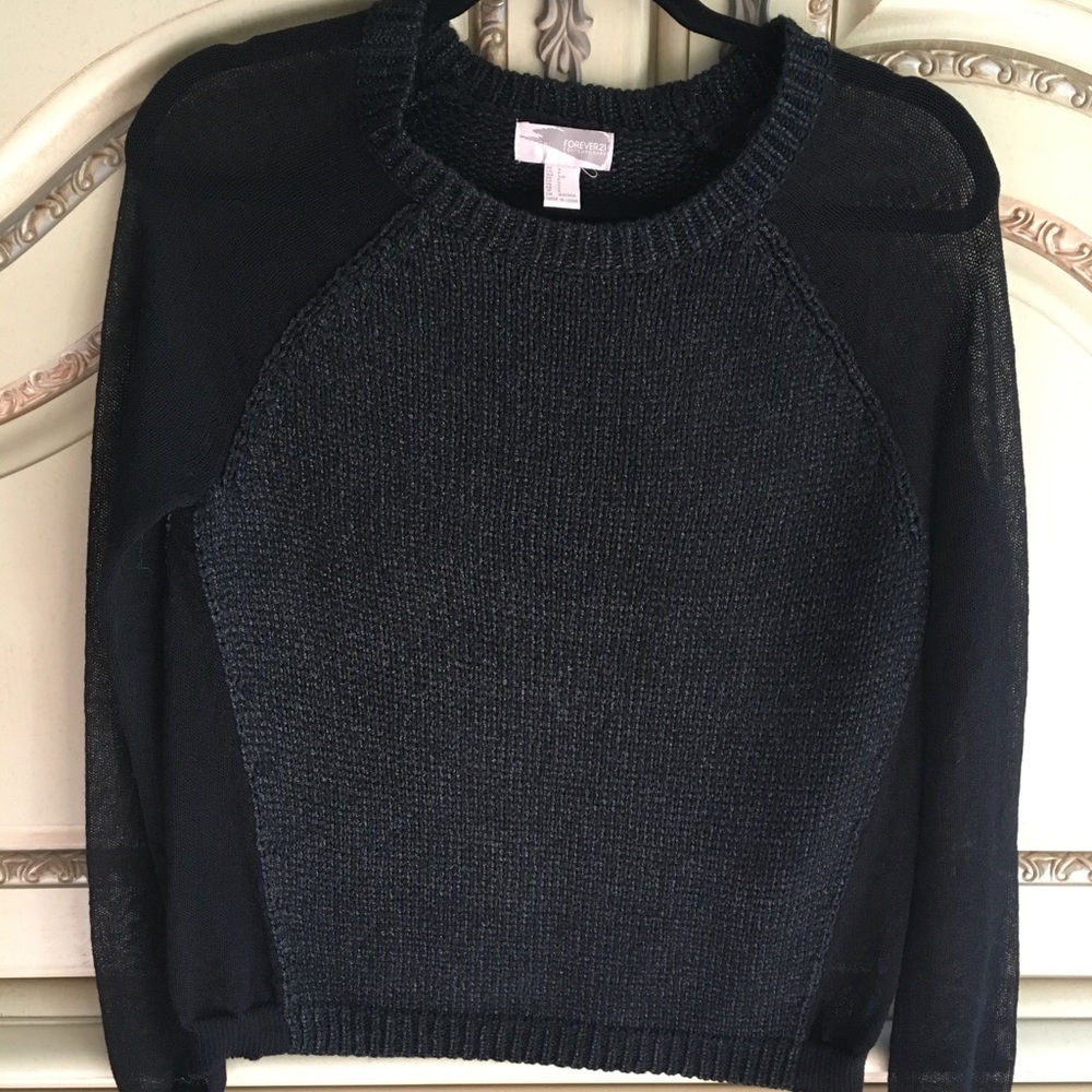 Black and gold sheer top size small